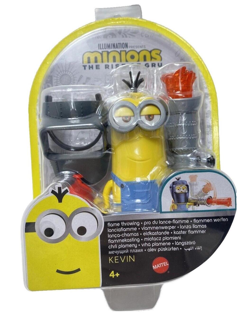 Minions Rise of Gru Kevin Flame Throwing Toy Action Figure Mattel New